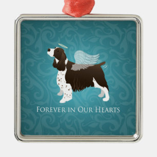 Springer Spaniel Angel - Pet Memorial Metal Ornament