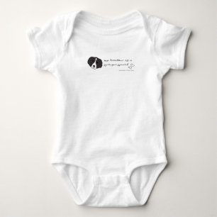 springer spaniel baby bodysuit