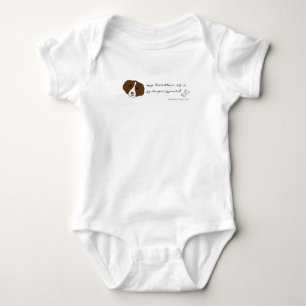 springer spaniel baby bodysuit