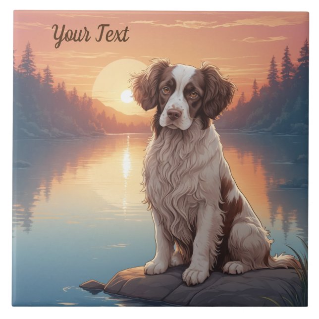 Springer Spaniel by Lake Tile (Front)