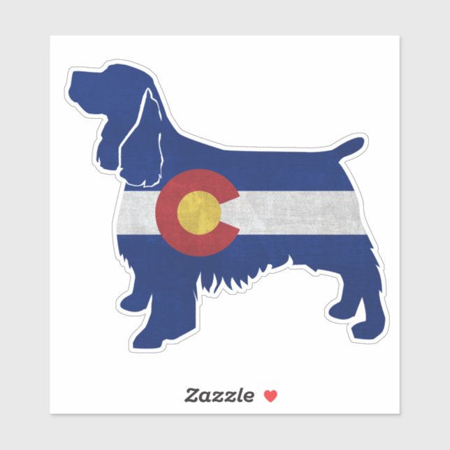 Springer Spaniel Dog Breed Colorado Flag (Sheet)
