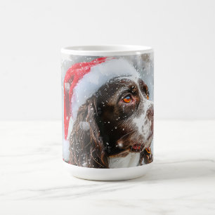 Springer Spaniel Dog Christmas Festive Coffee Mug