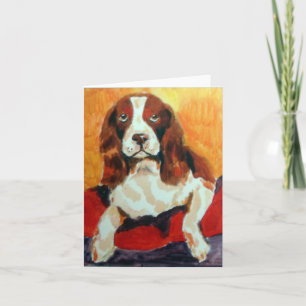 Springer Spaniel Greetings Card