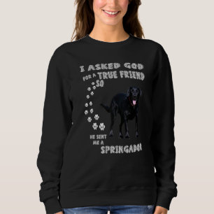 Springer Spaniel Lab Dog Mom Labradinger Dad Sprin Sweatshirt