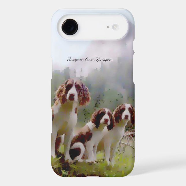Springer Spaniel phone case (Back)