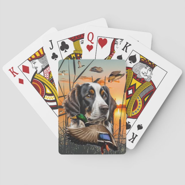 Springer Spaniel Playing Cards, Duck Hunting Cards (Back)