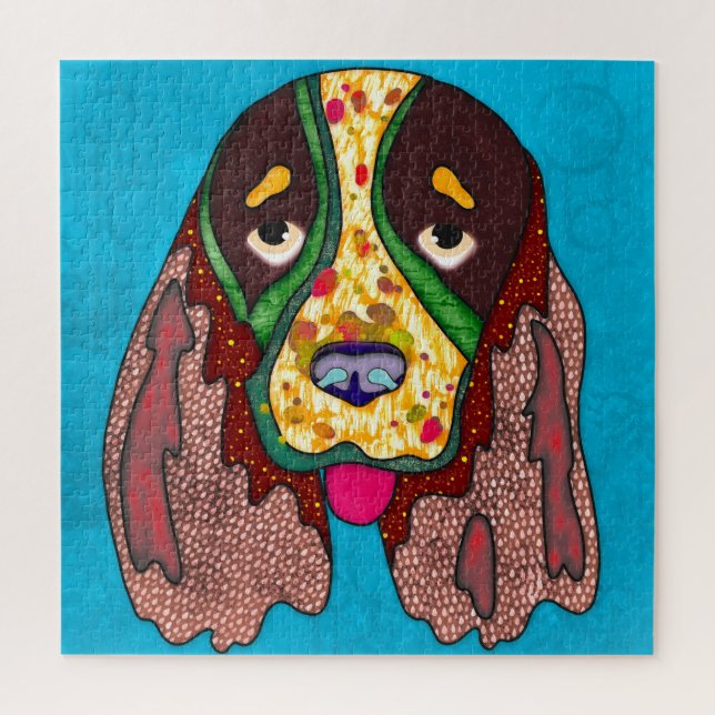 Springer Spaniel ugly face Jigsaw Puzzle (Vertical)