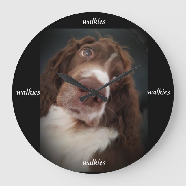 Springer spaniel wall clock (Front)