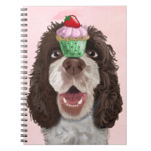 Springer Spaniel with Cupcake 2 Notebook
