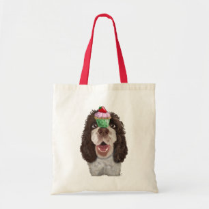Springer Spaniel with Cupcake 2 Tote Bag