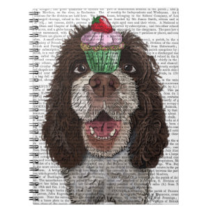 Springer Spaniel with Cupcake Notebook