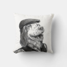 Springer Spaniel with Flat Hat (Snow)