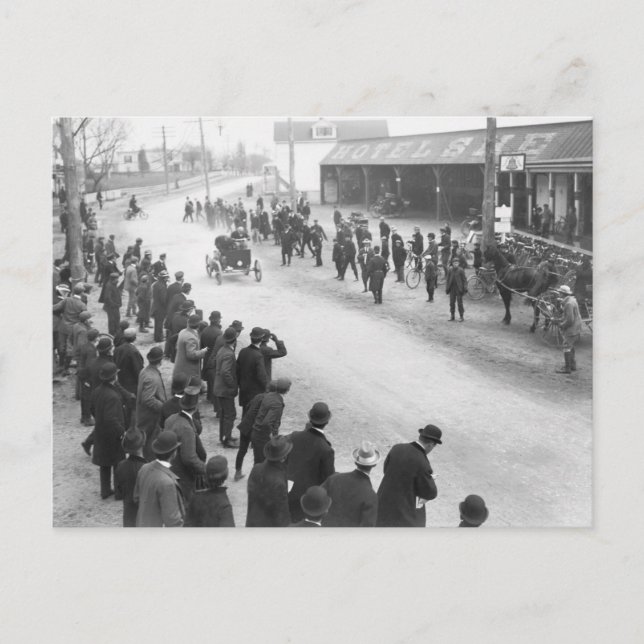 Springfield Auto Race: 1900 Postcard (Front)