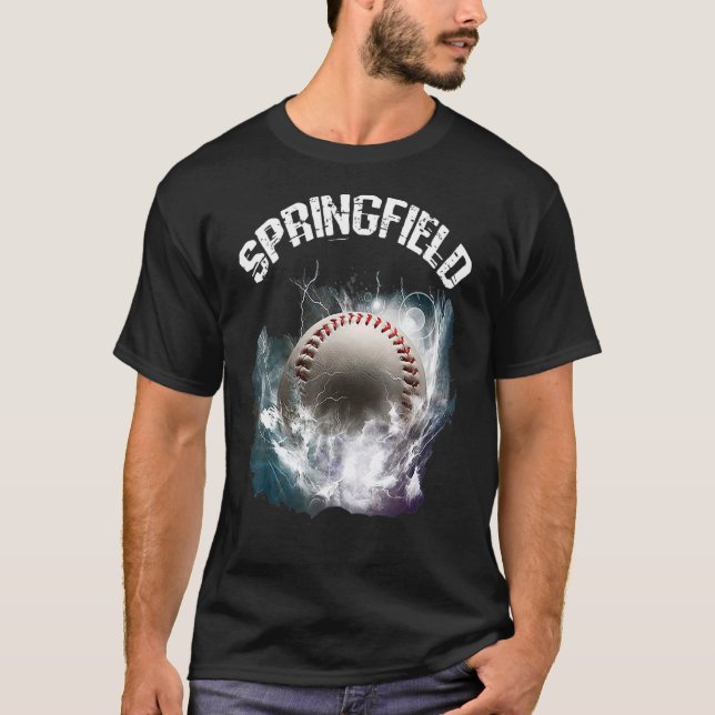Springfield Baseball Retro T-Shirt (Front)