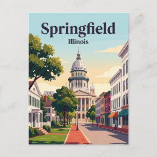 Springfield, Illinois Postcard