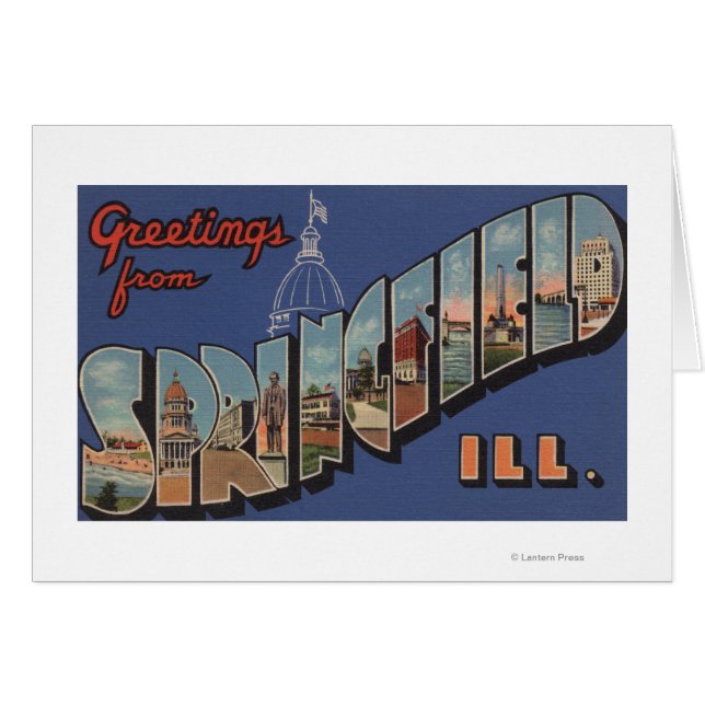 Springfield, Illinois - Scènes de grandes lettres (Devant horizontal)