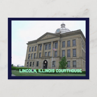 Springfield , Lincoln, Illinois Courthouse Postcard