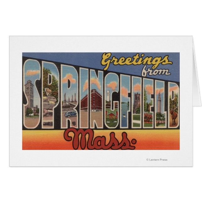 Springfield, Massachusetts - Large Letter (Front Horizontal)