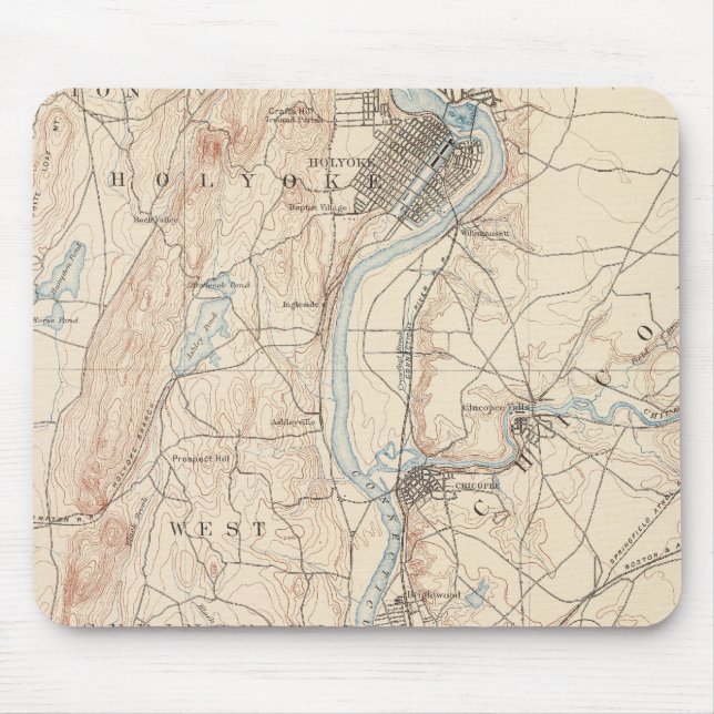 Springfield, Massachusetts Mouse Pad (Front)