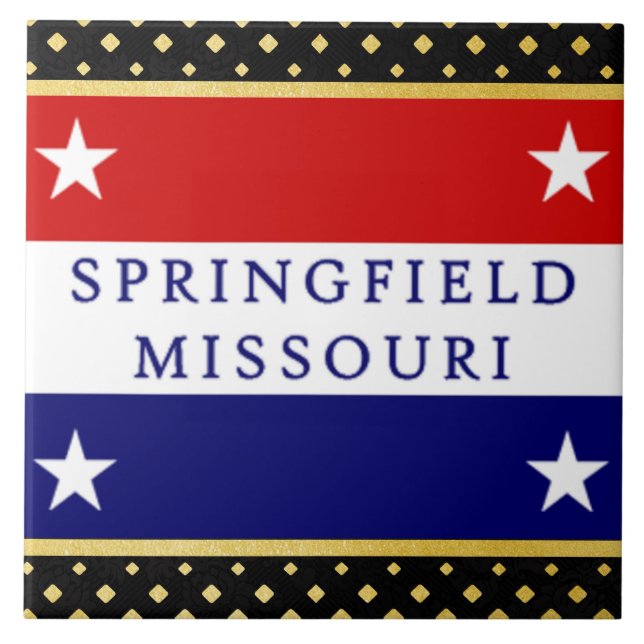 Springfield (Missouri) city flag Tile (Front)