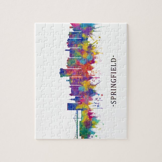 Springfield Missouri Skyline Jigsaw Puzzle (Vertical)