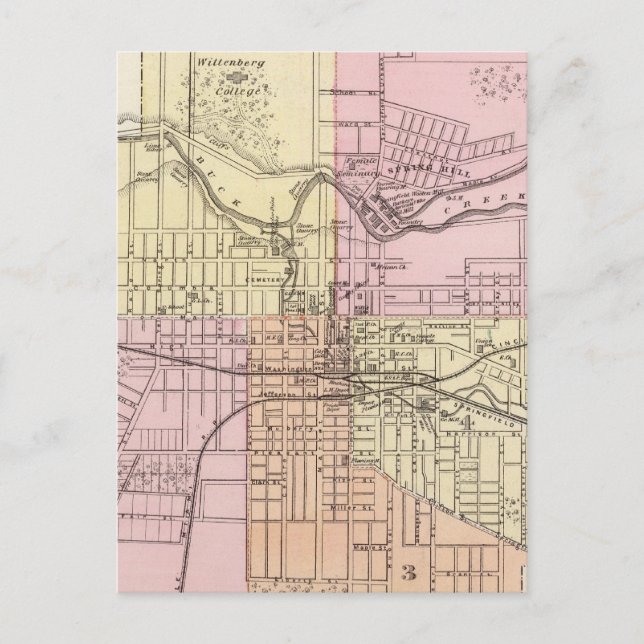 Springfield, Ohio Postcard (Front)