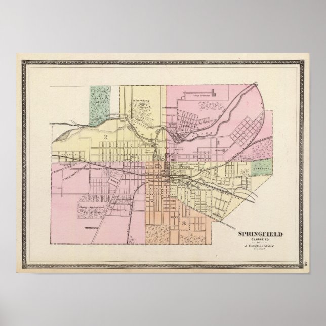 Springfield, Ohio Poster (Front)