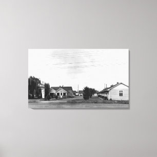 Springfield, OR Sutton Motel on McKenzie Highway Canvas Print