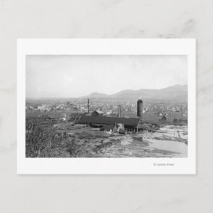 Springfield, OR Town View and Lumber Mills Postcard