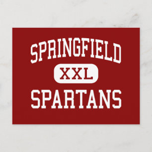Springfield - Spartans - High School - Akron Ohio Postcard