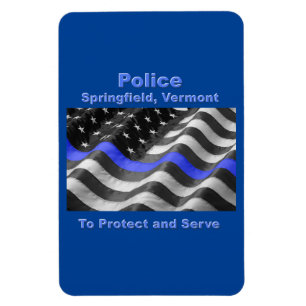 Springfield, Vermont. Police Magnet