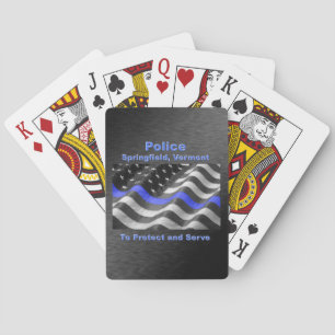 Springfield, Vermont. Police Playing Cards