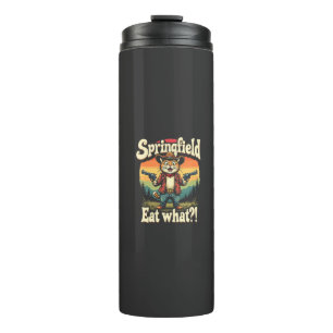 Springflied Eat What Trump Election Cat Cowboy Thermal Tumbler