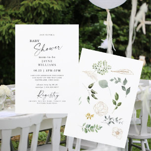 Springing onto the Scene Baby Shower Invitation