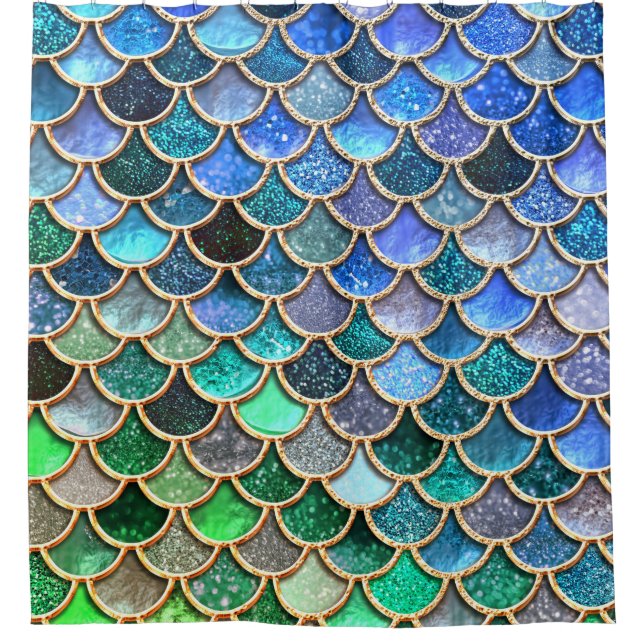 Springlike multicolor Glitter Mermaid Scales (Front)