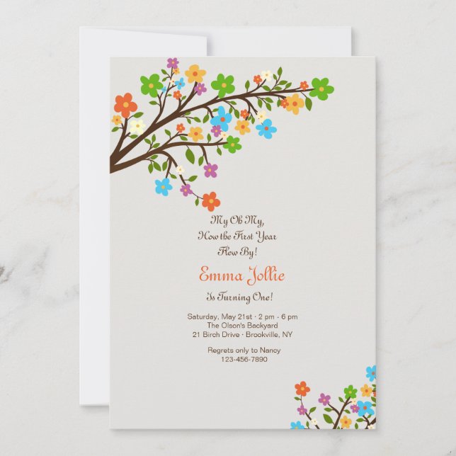 Spring's Embrace Invitation (Front)