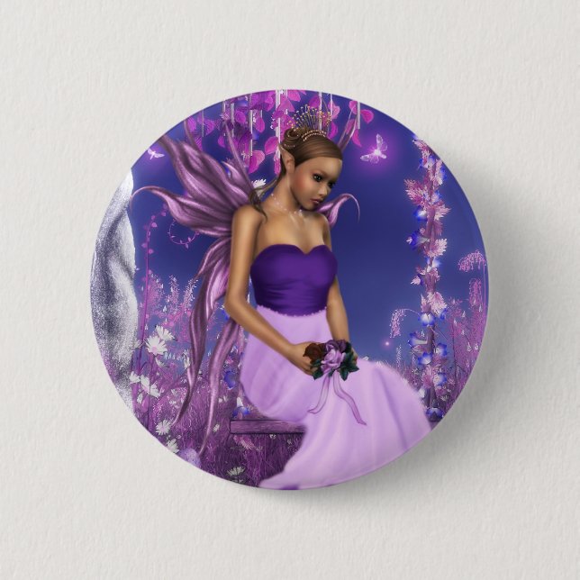 Spring's Fairy Bride 2 Inch Round Button (Front)