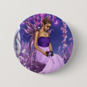 Spring's Fairy Bride 2 Inch Round Button