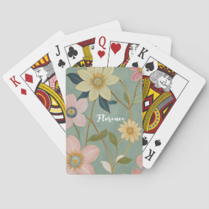 Spring's Gentle Awakening Personalised Playing Cards