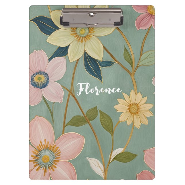Spring's Gentle Awakening Personalized Clipboard (Front)