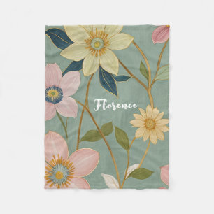 Spring's Gentle Awakening Personalized Fleece Blanket
