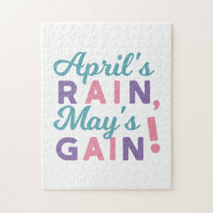 Spring's Promise - 'April's Rain, May's Gain!' Jigsaw Puzzle