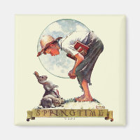 Springtime, 1935 boy with bunny