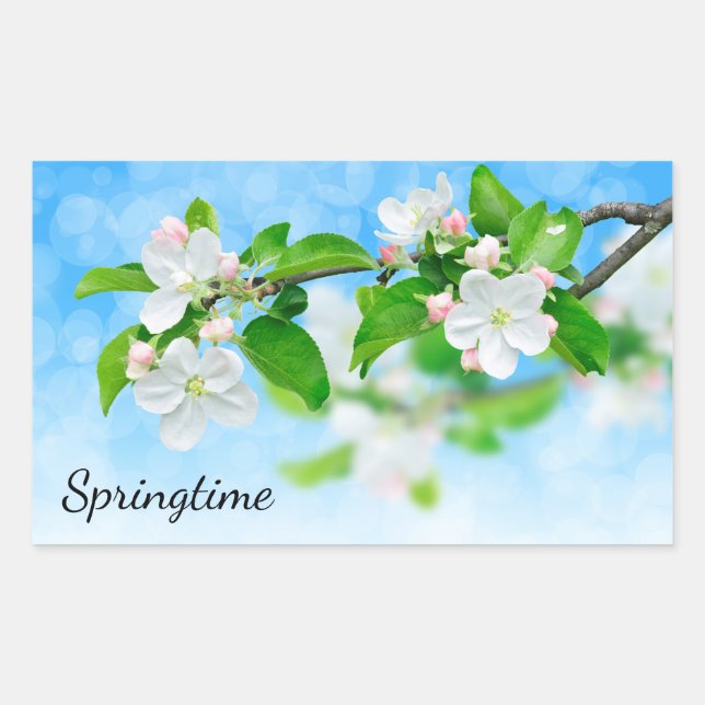 Springtime (apple flowers) sticker (Front)