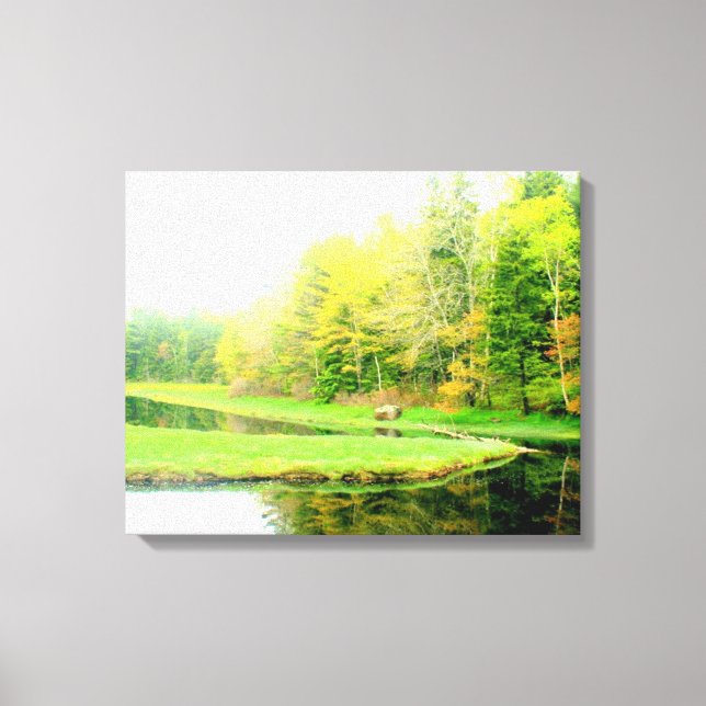 Springtime at Otis creek wrapped canvas (Front)