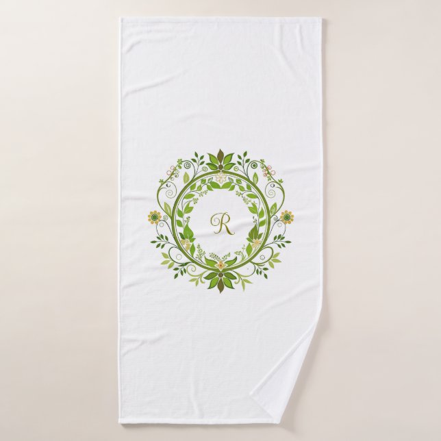 Springtime avec serviette de bain initiale (Serviette de bain)
