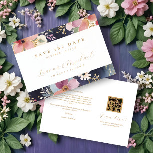 Springtime Beautiful Abstract Floral Soft Colors Save The Date