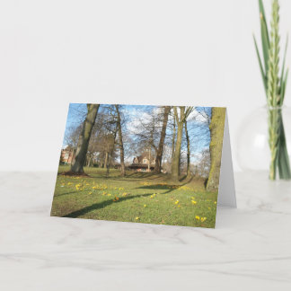 Springtime, Bournville Green Greeting Card