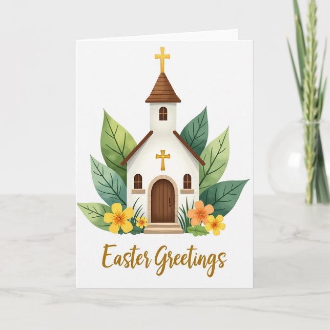 Springtime Building Card (Front)