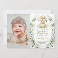 Springtime Bunny Easter Rabbit 1st Birthday Photo